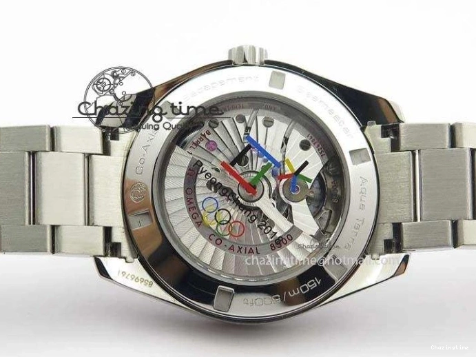 0723 Youthful Aqua Terra ‘PyeongChang 2018’ JHF Best Edition Black Dial On SS Bracelet A 8204